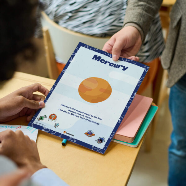 Planet Mercury digital print resource chart