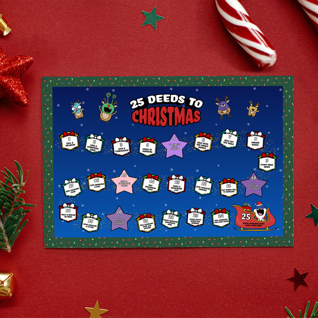 Christmas Advent Calendar For Kids print