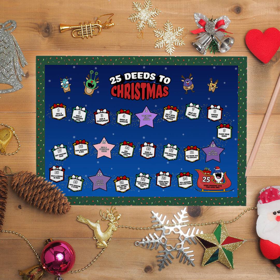 Christmas Advent Calendar For Kids printable