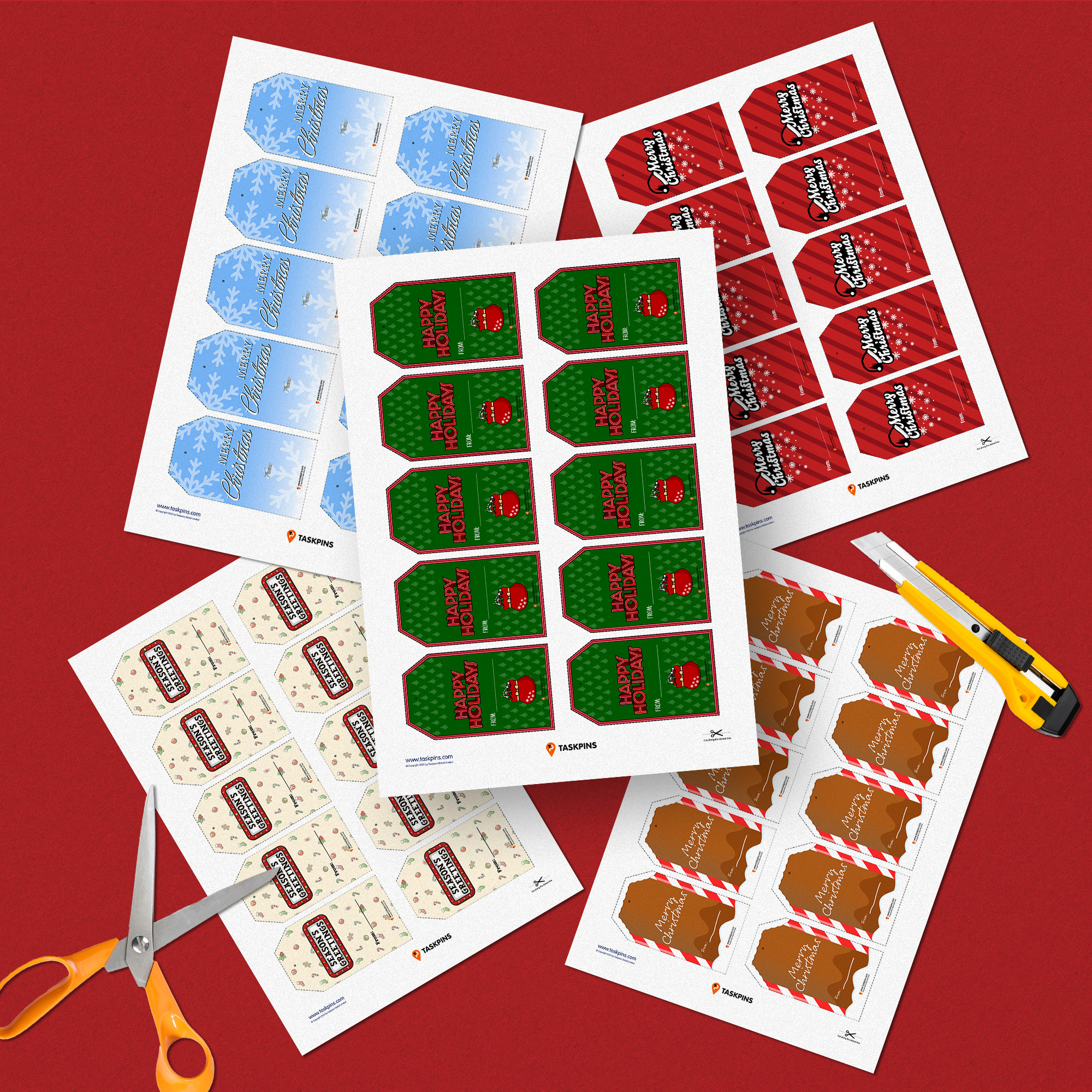 Bag Tags Christmas stationary