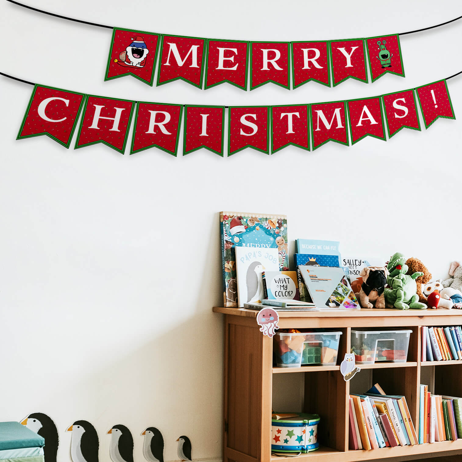 Merry Christmas Printable Banners DIY