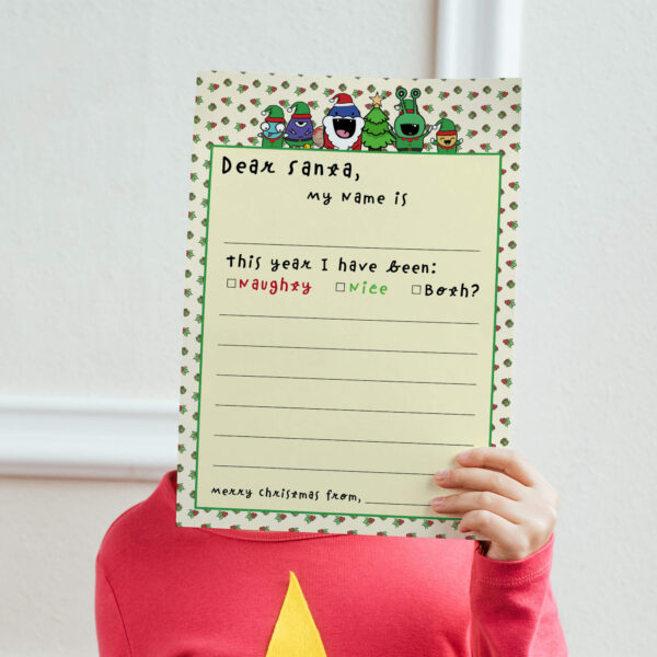 Santa Letter Kit print