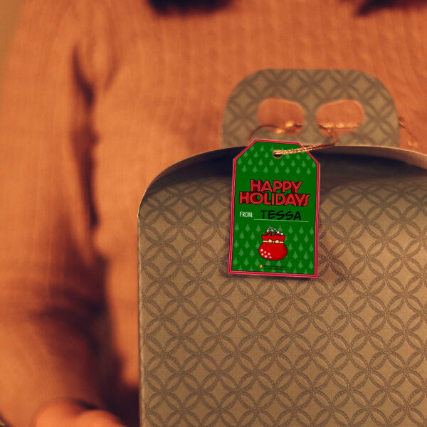 Christmas Tags Bag DIY