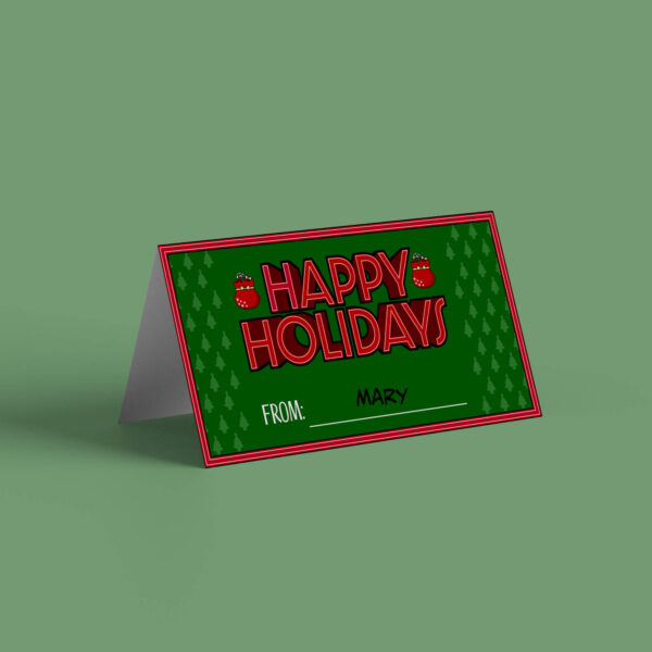 Christmas Treat Bag Toppers festive