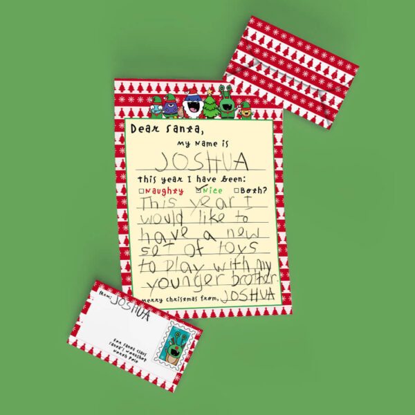 Letter Santa Kit print