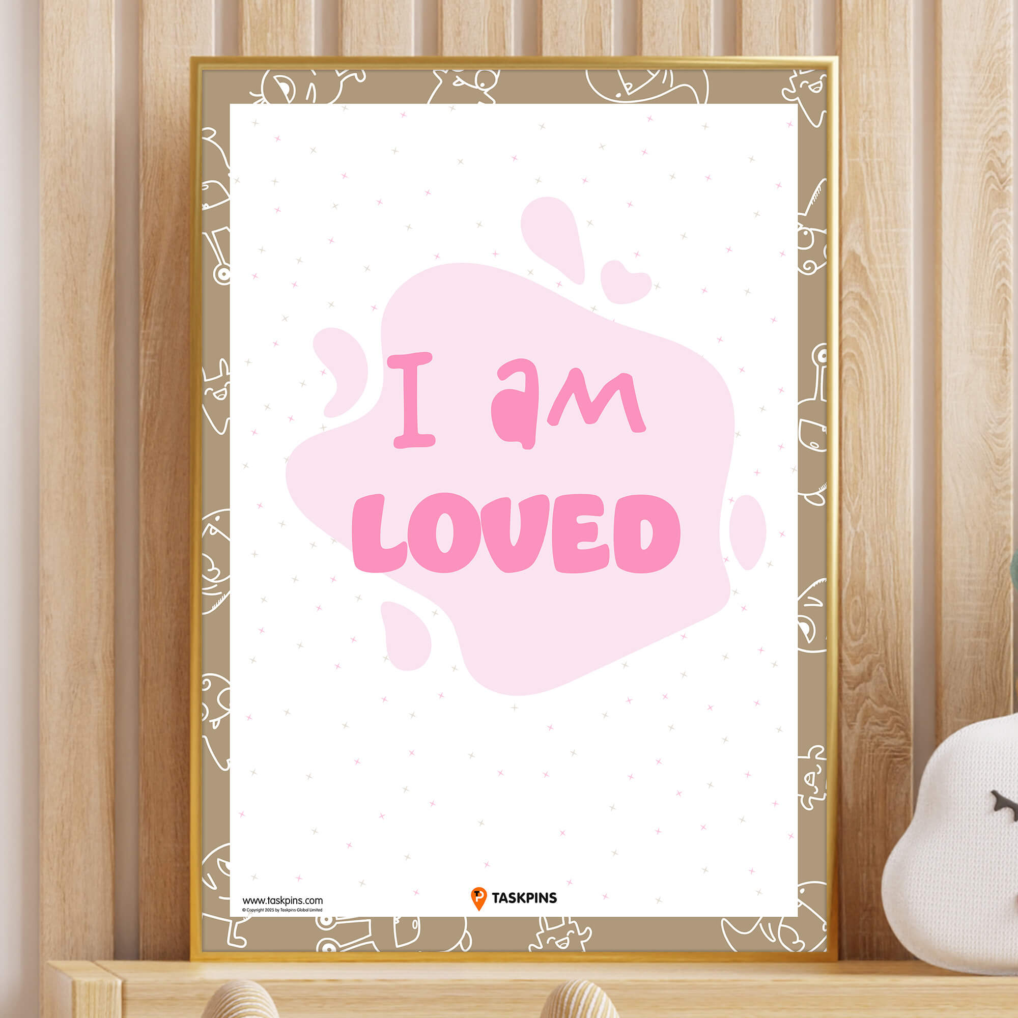I Am Loved Affirmations Poster chart