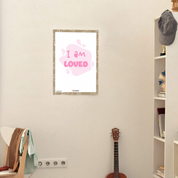 Loved Affirmations Poster I Am guide
