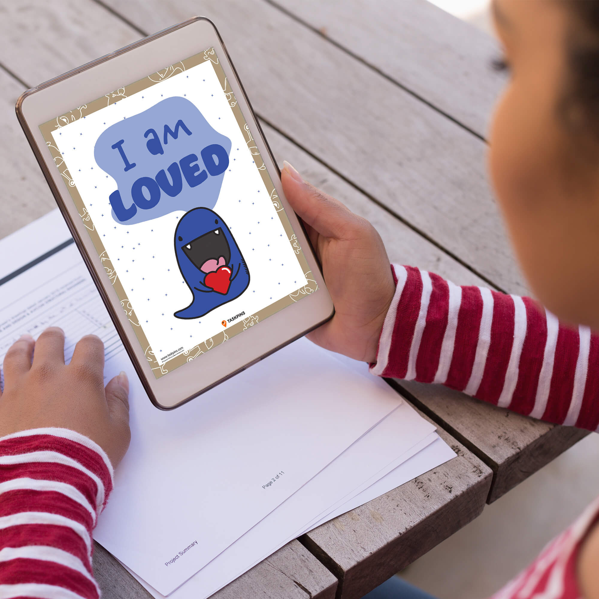 Positive I Am Loved Affirmations Poster digital