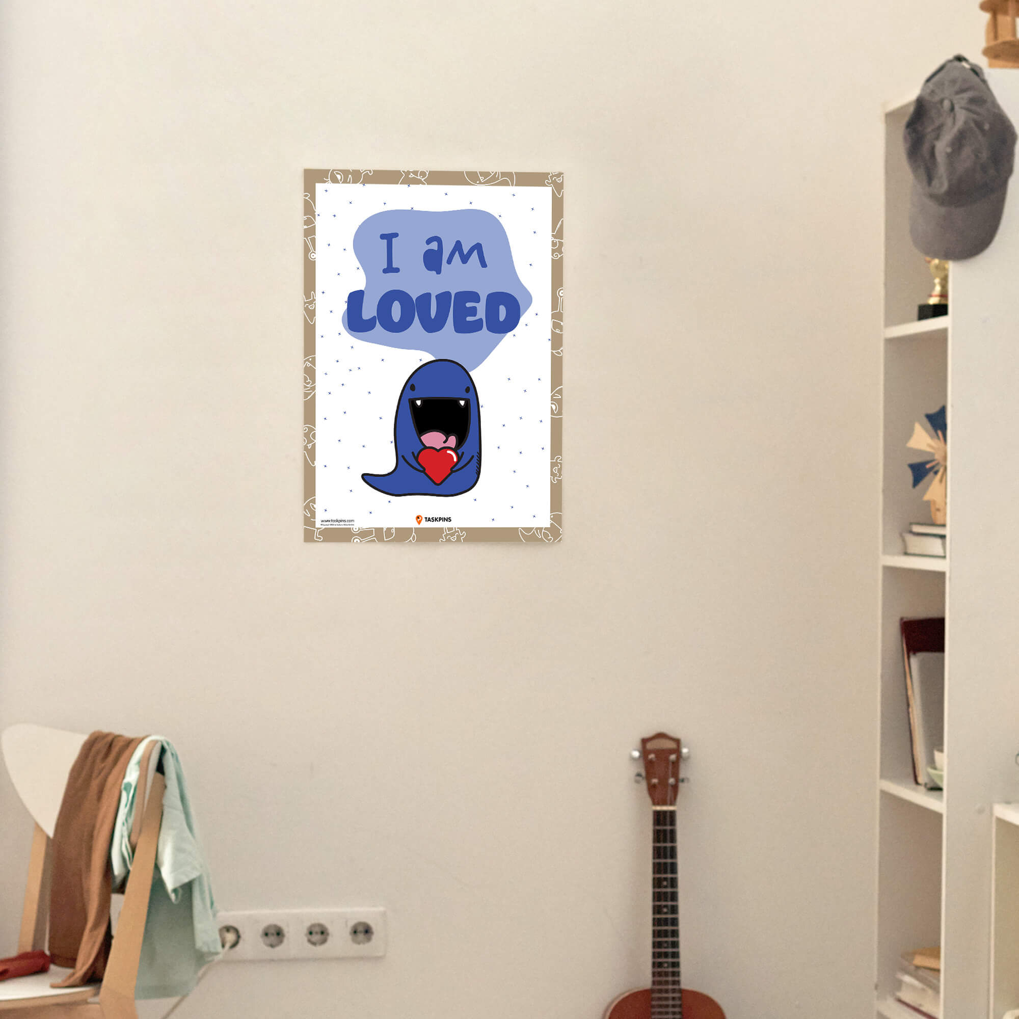 Loved Affirmations Poster I Am print