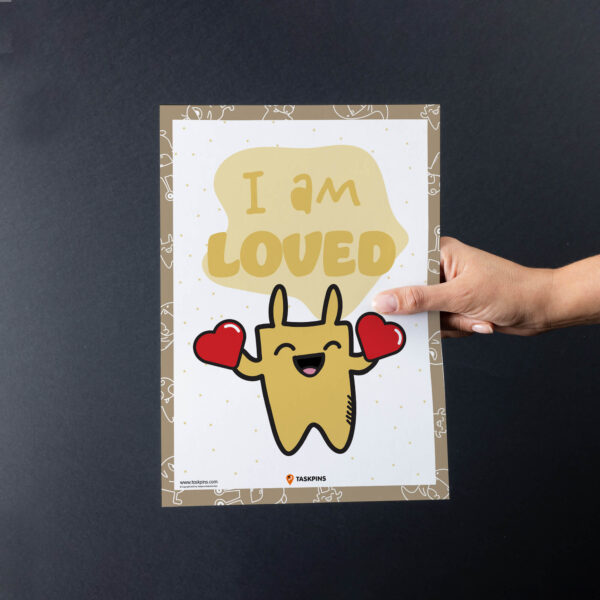 Affirmations Poster I Am Loved guide
