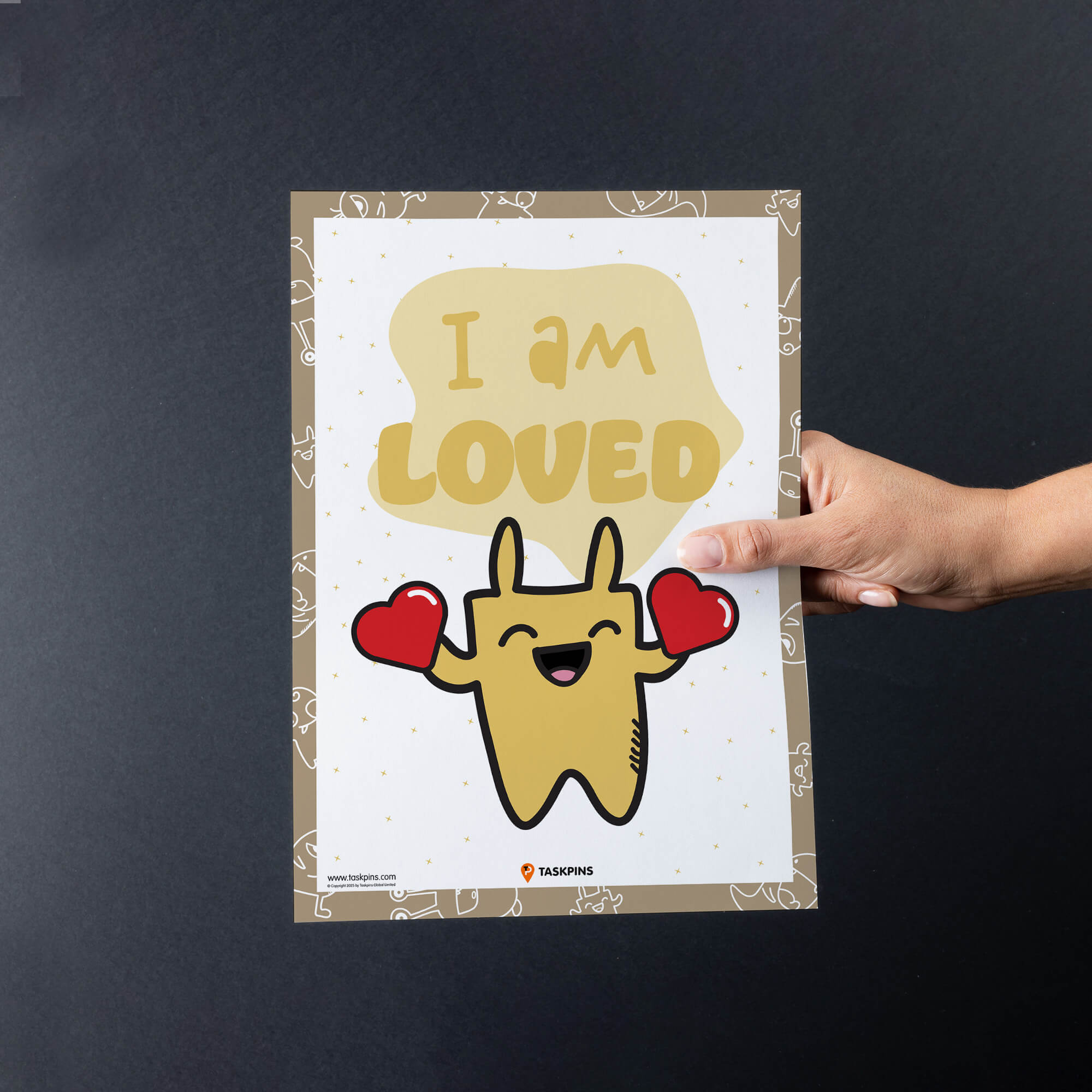 Affirmations Poster I Am Loved guide