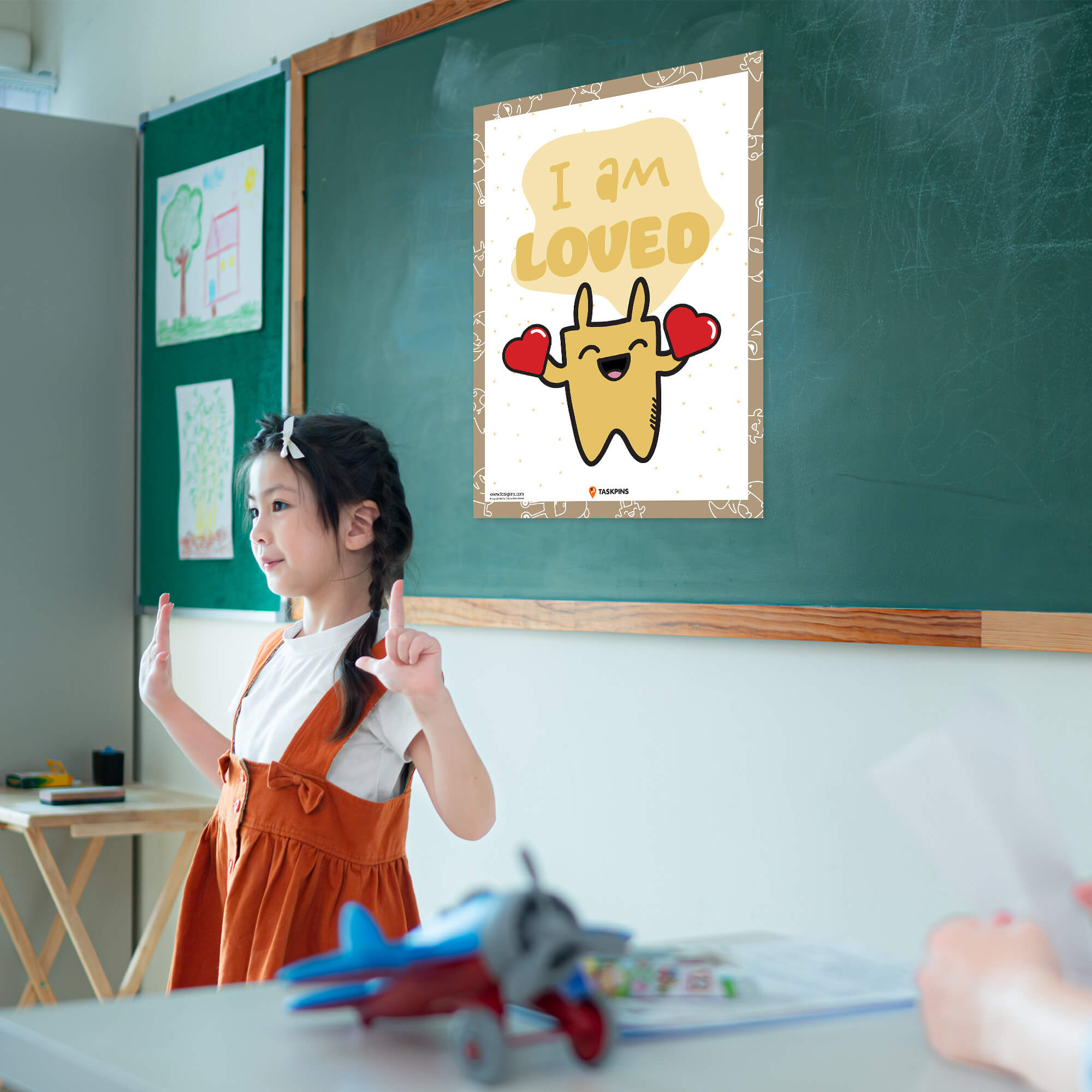 Affirmations Poster I Am Loved artwork