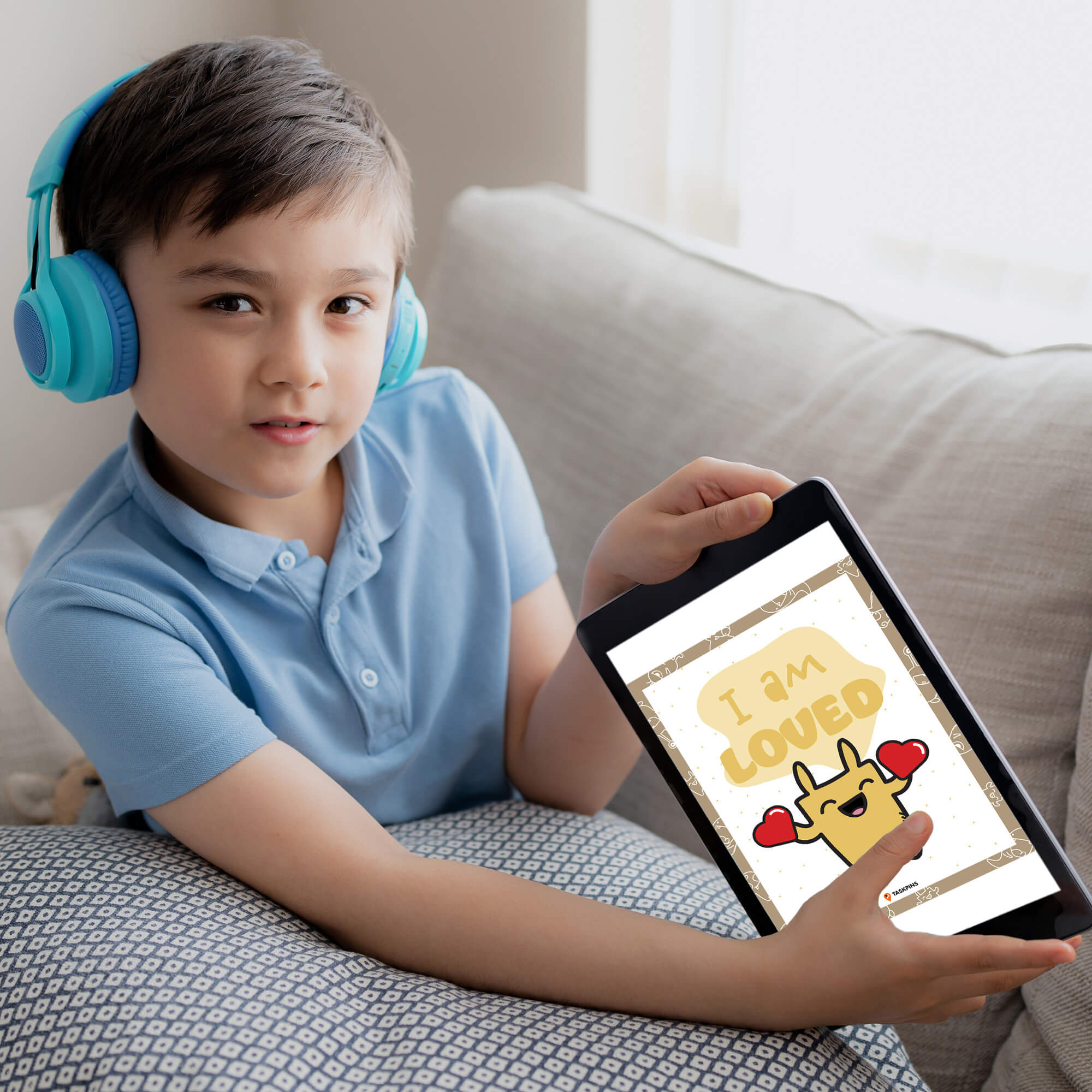 Affirmations Poster I Am Loved display