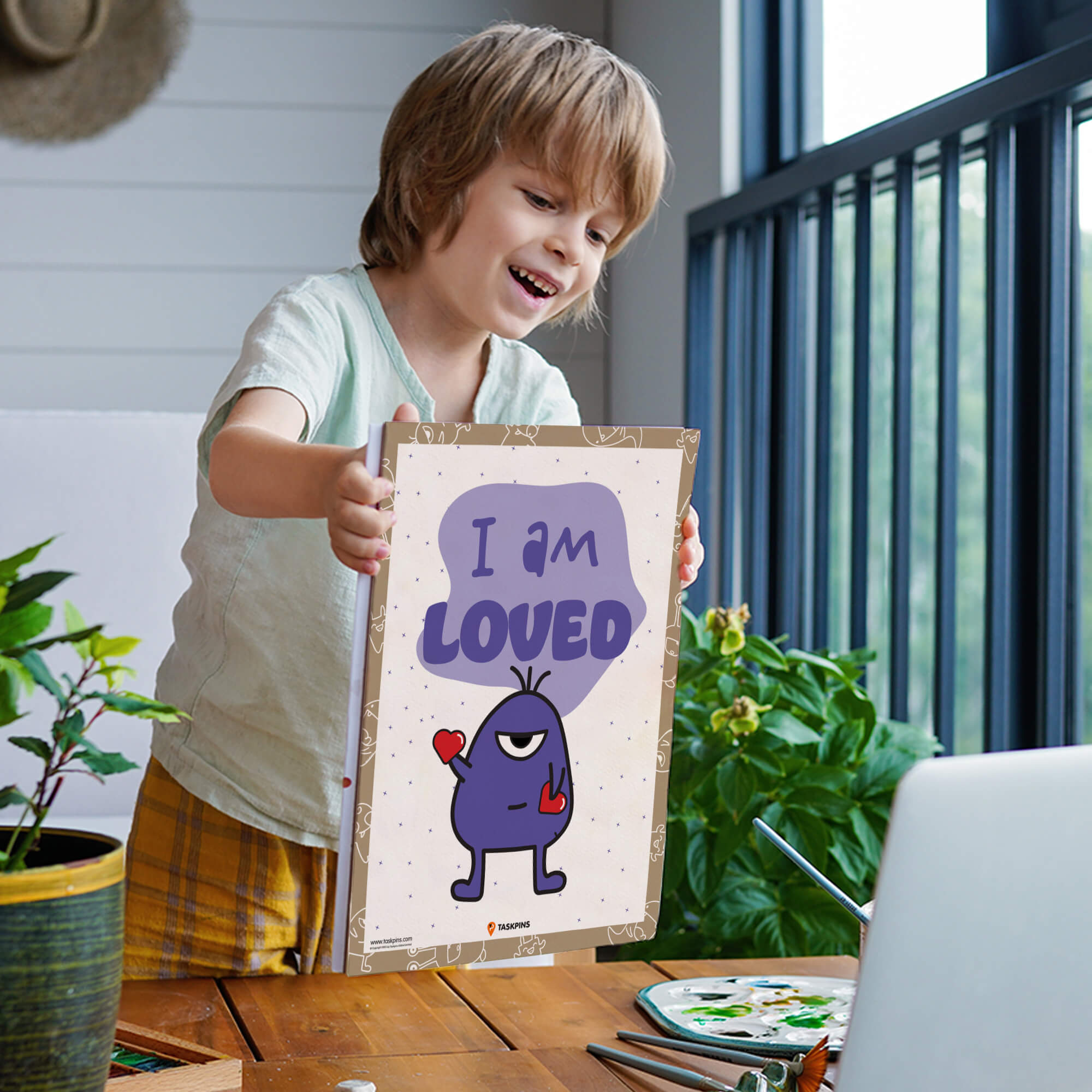 Affirmations Poster I Am Loved print