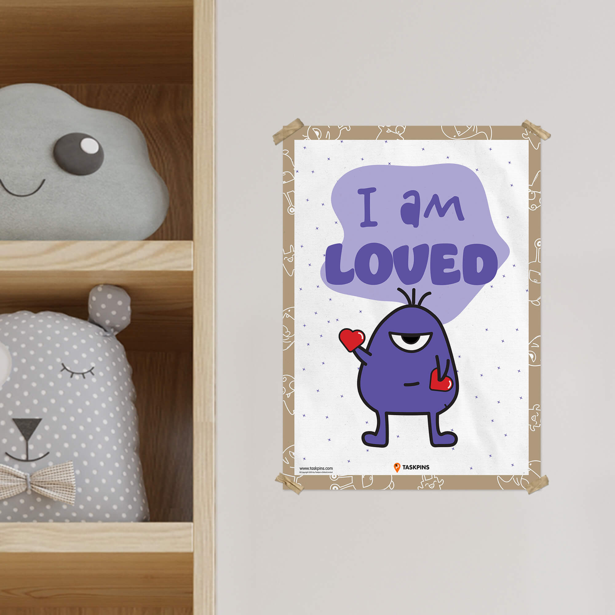 Positive I Am Loved Affirmations Poster download