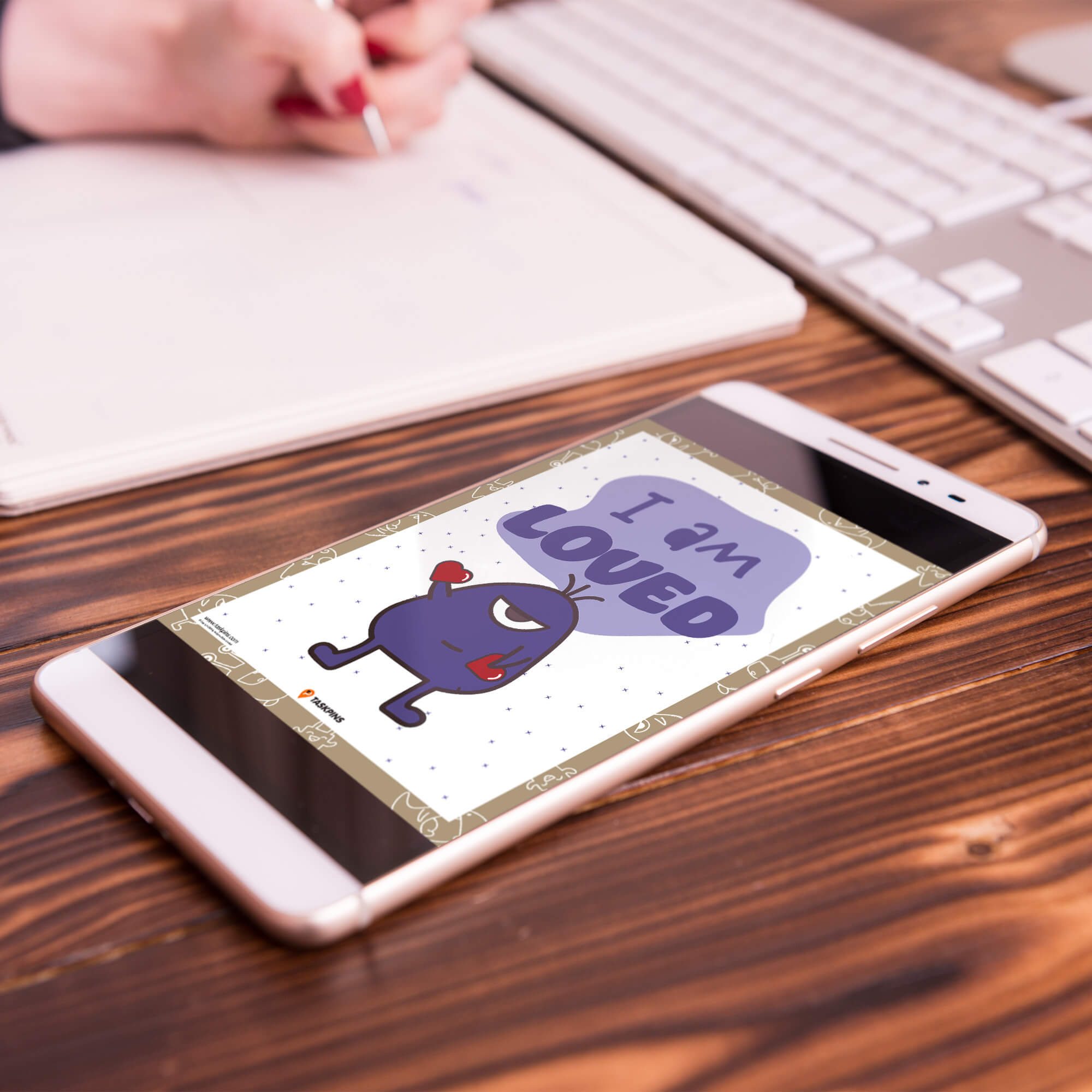 Affirmations Poster I Am Loved digital