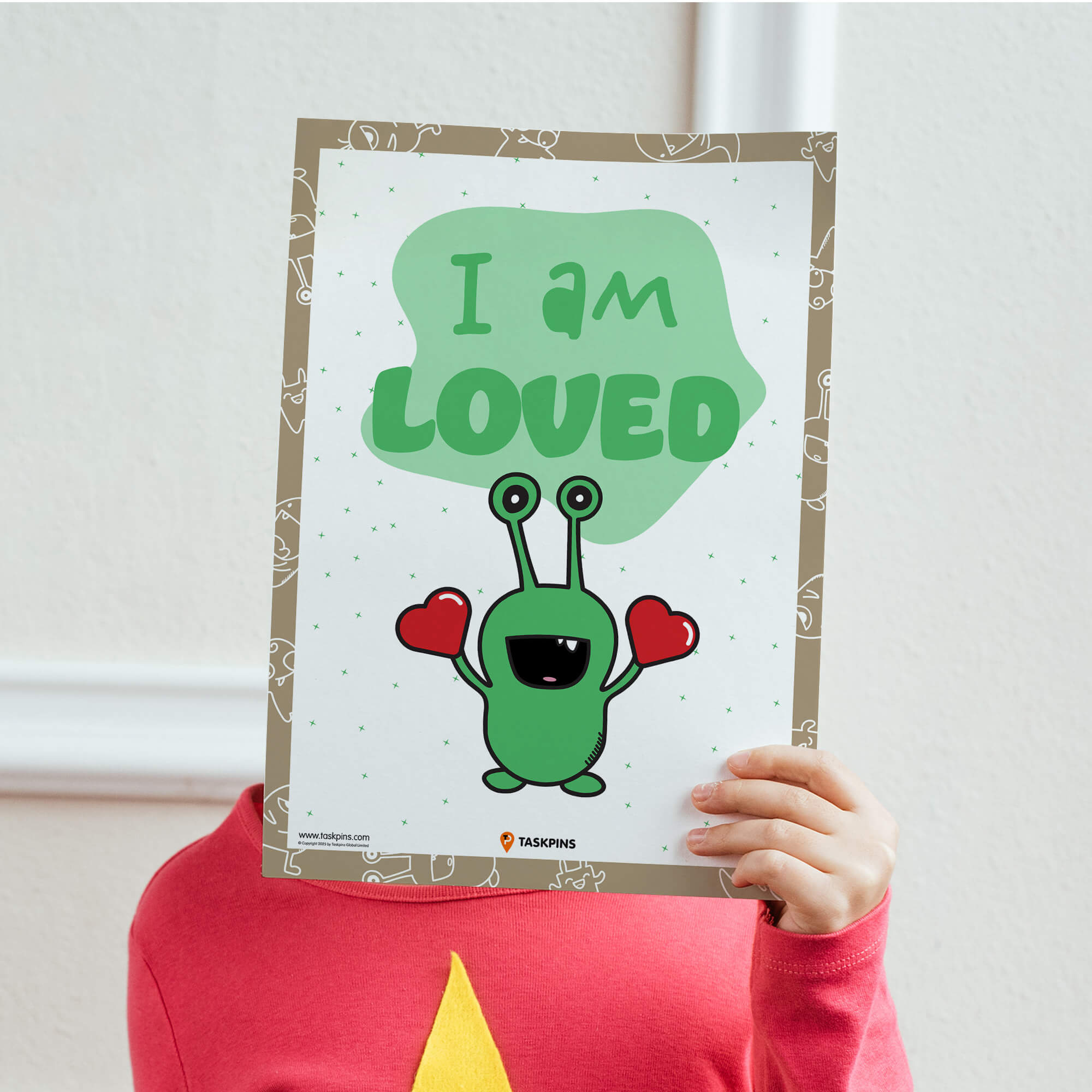 Kids I Am Loved Affirmations Poster guide