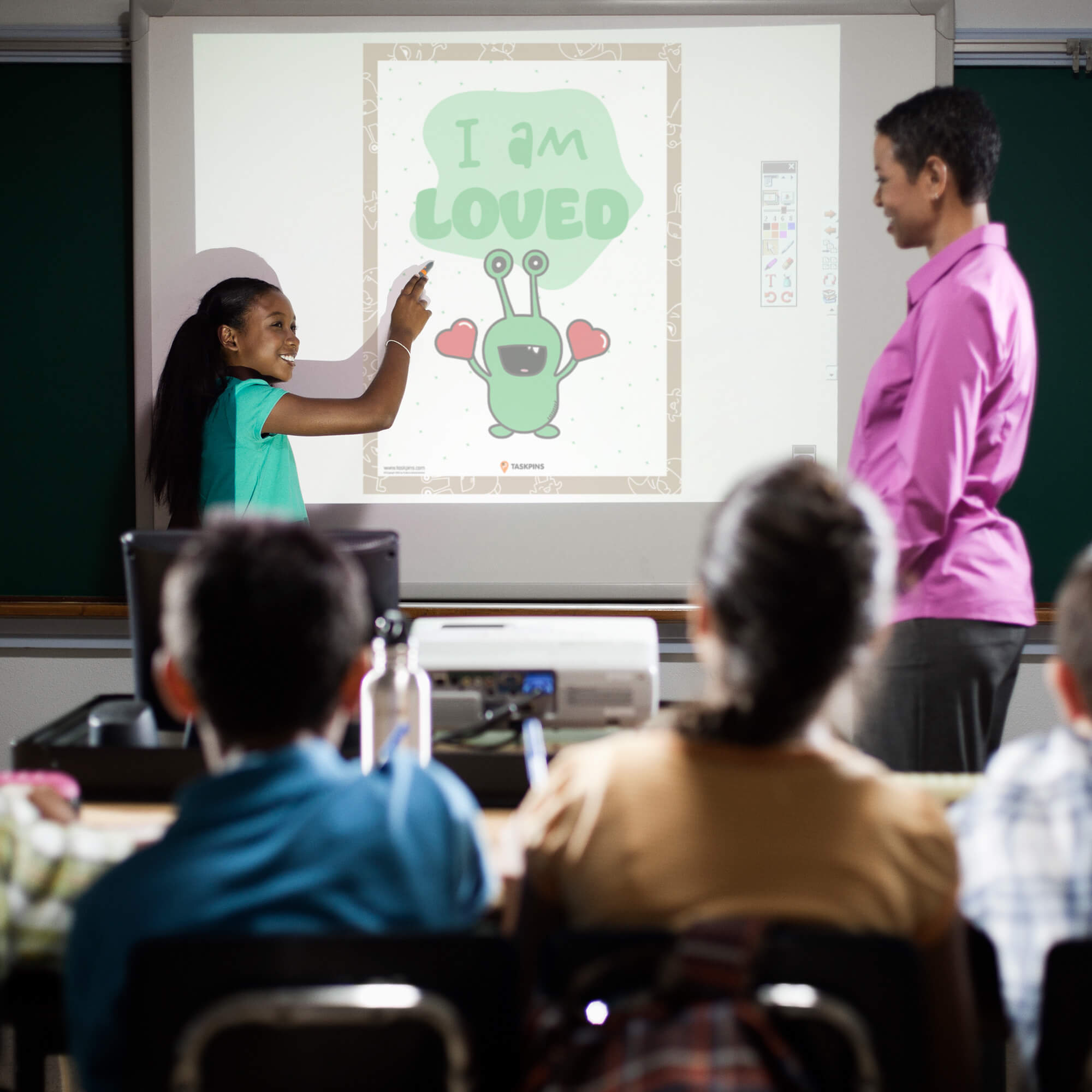 Loved Affirmations Poster I Am digital