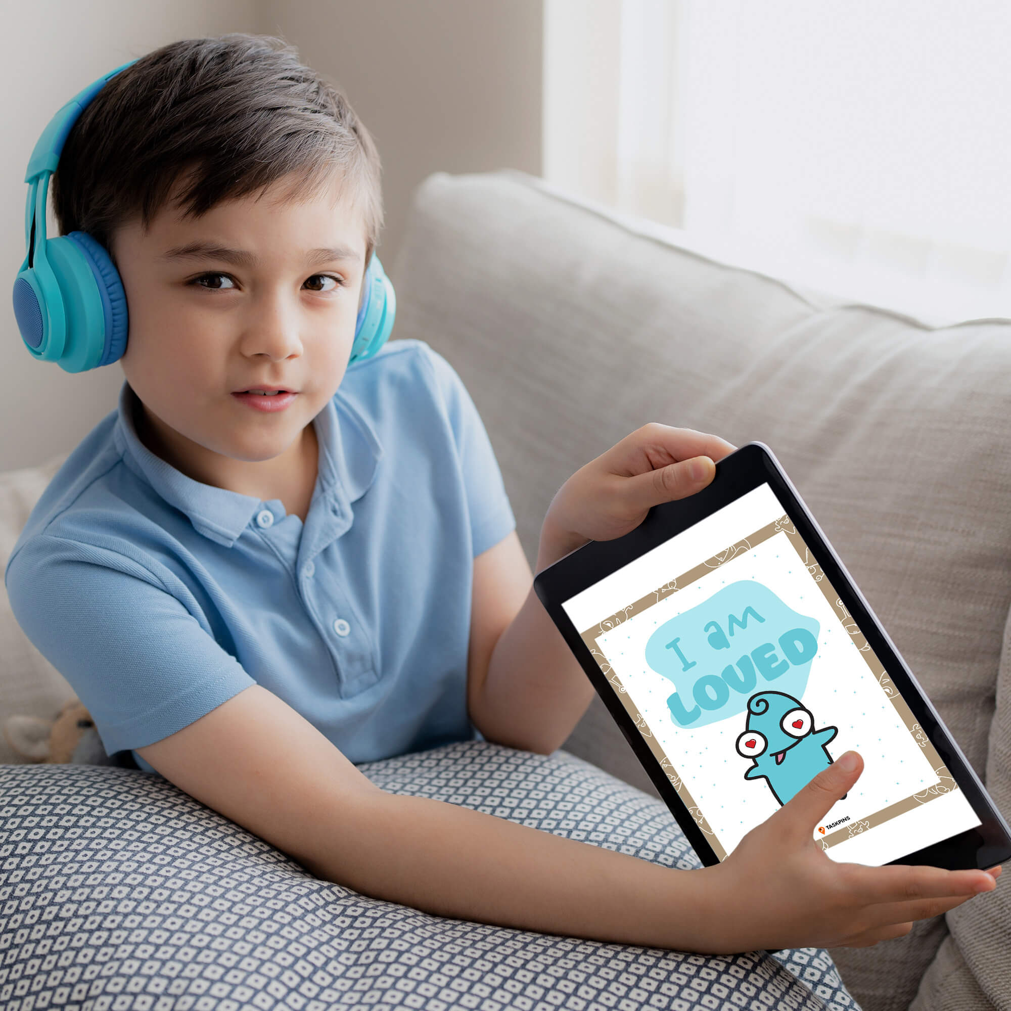 Kids I Am Loved Affirmations Poster digital