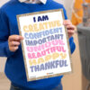 Affirmations I Am Statements Positive poster
