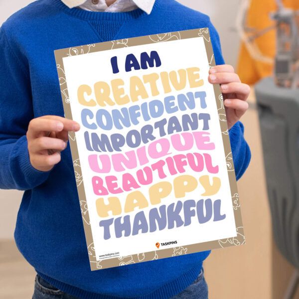 Affirmations I Am Statements Positive poster