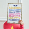 Affirmations I Am Statements Positive chart
