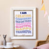 Affirmations I Am Statements Positive display