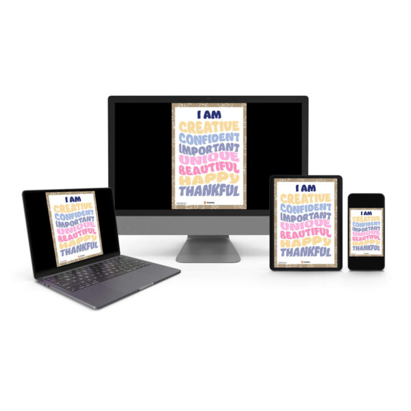 Positive Affirmations I Am Statements digital