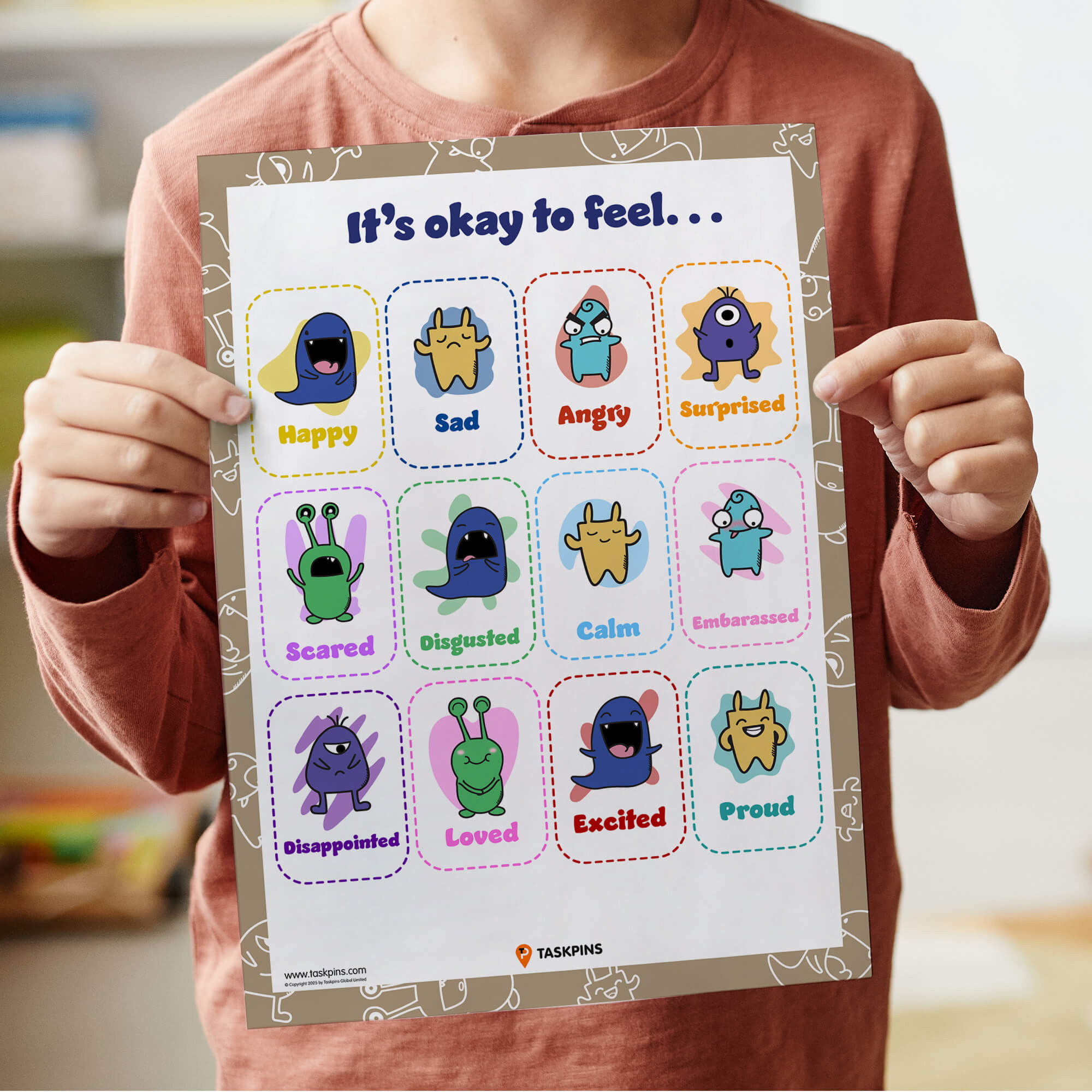 emotion faces poster