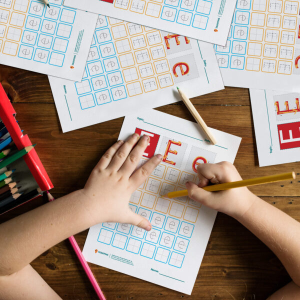 Letter E Tracing printable