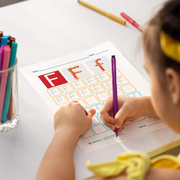 Letter F Tracing Worksheets print