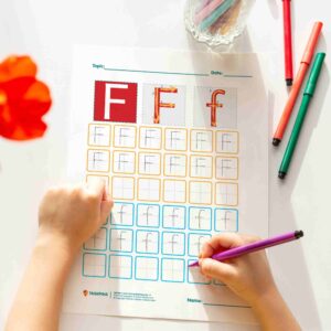 F Tracing Worksheets print