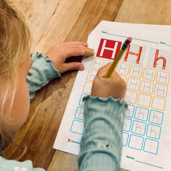 H Tracing Worksheet download