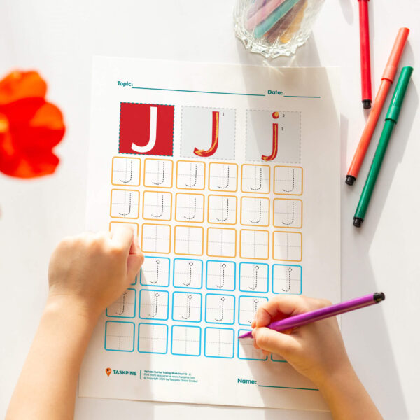 Letter J Tracing activity
