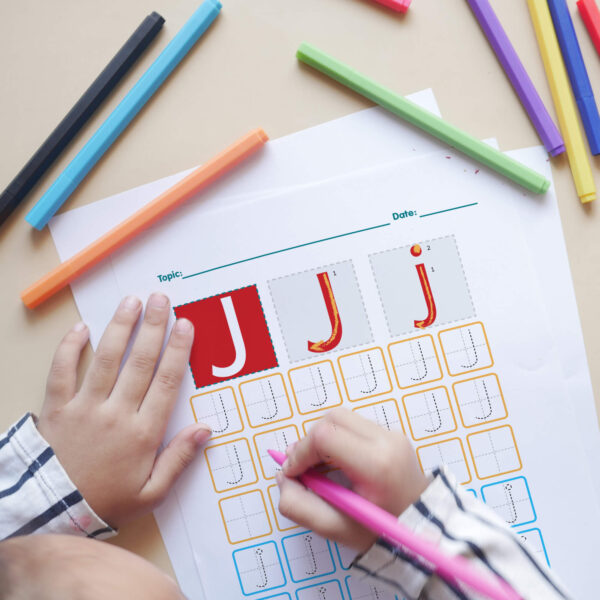 Letter J Tracing print