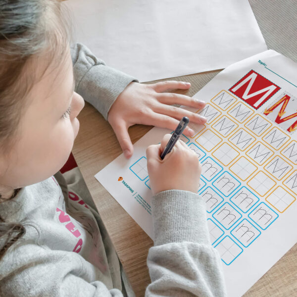 M Tracing Worksheet printable
