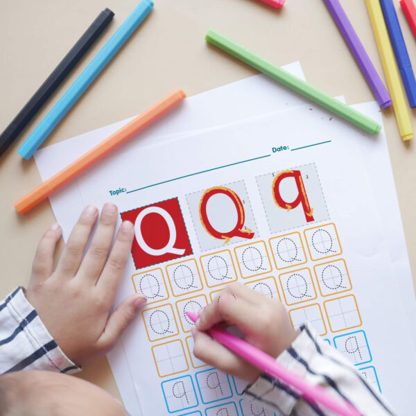 Letter Q Tracing download