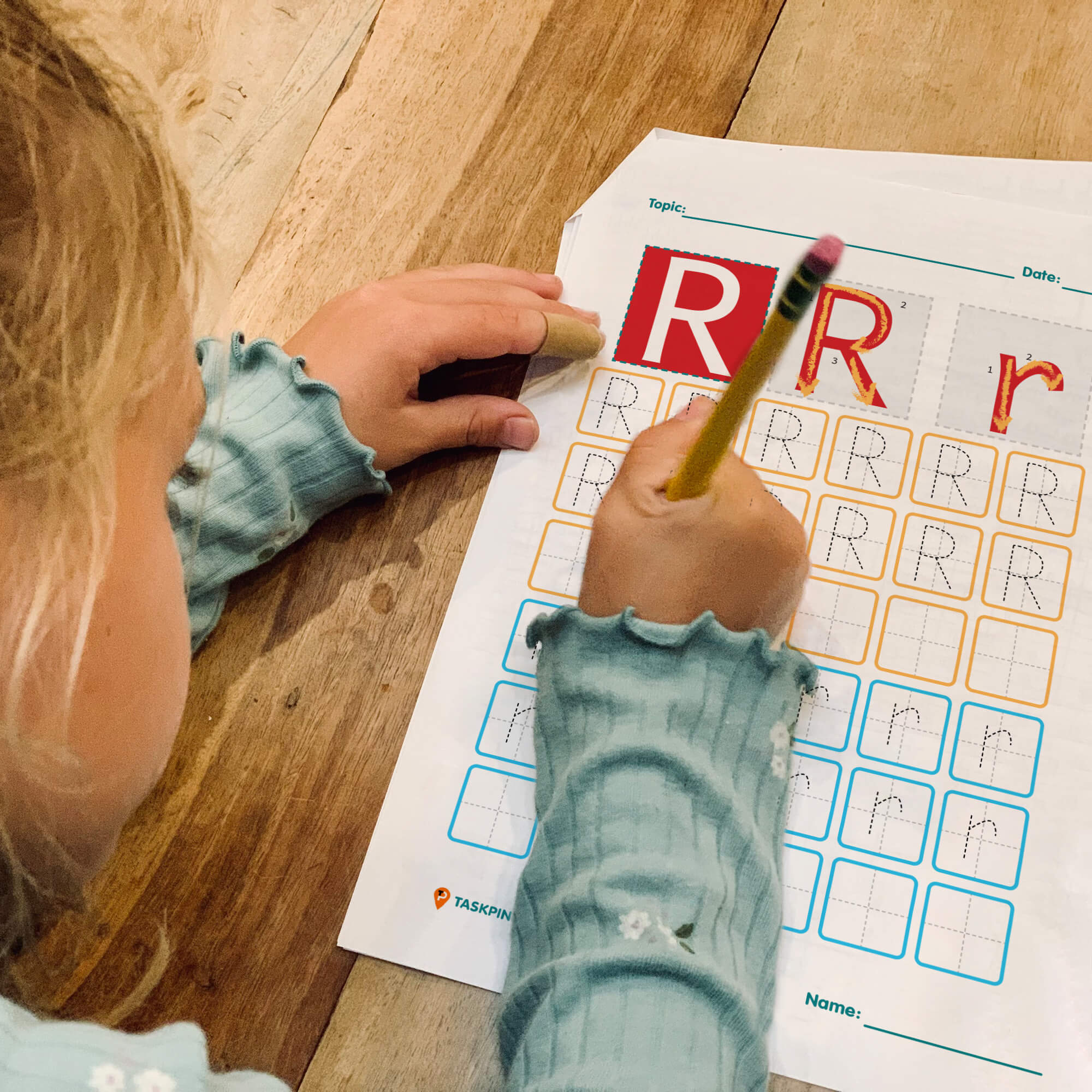 R Tracing Worksheet download