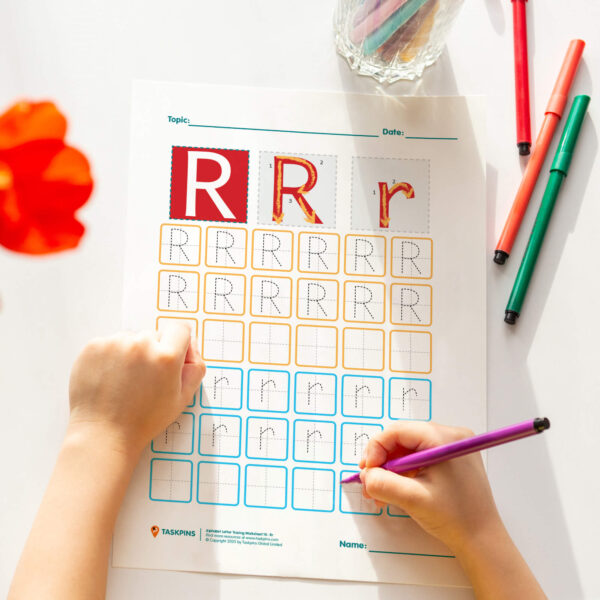 Letter R Tracing activity