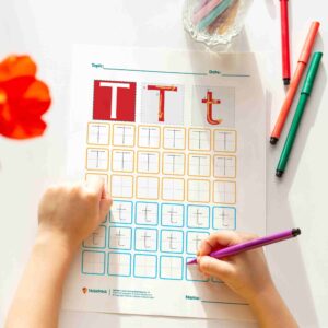 Tracing Letter T worksheet
