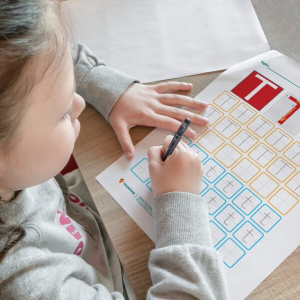 Letter T Tracing Worksheet print