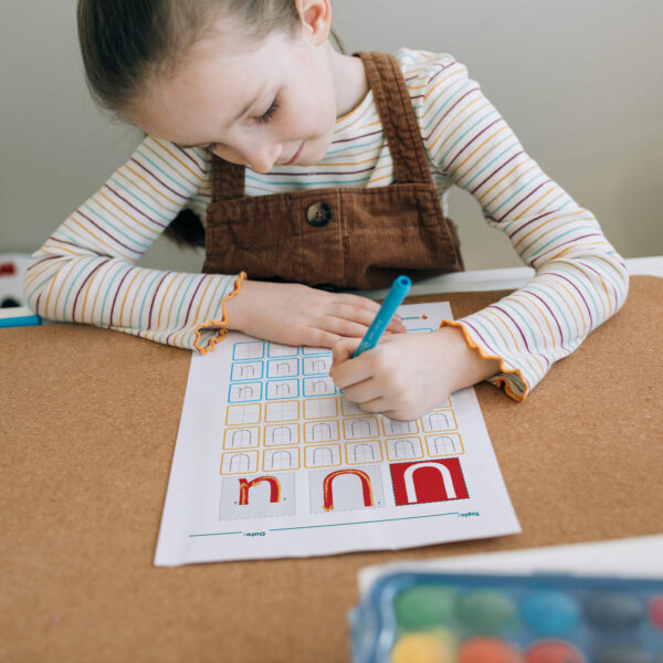 U Tracing Worksheet print