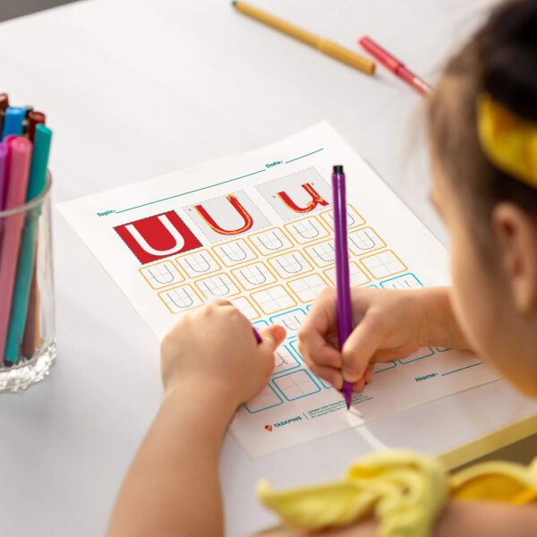 Letter U Tracing printable