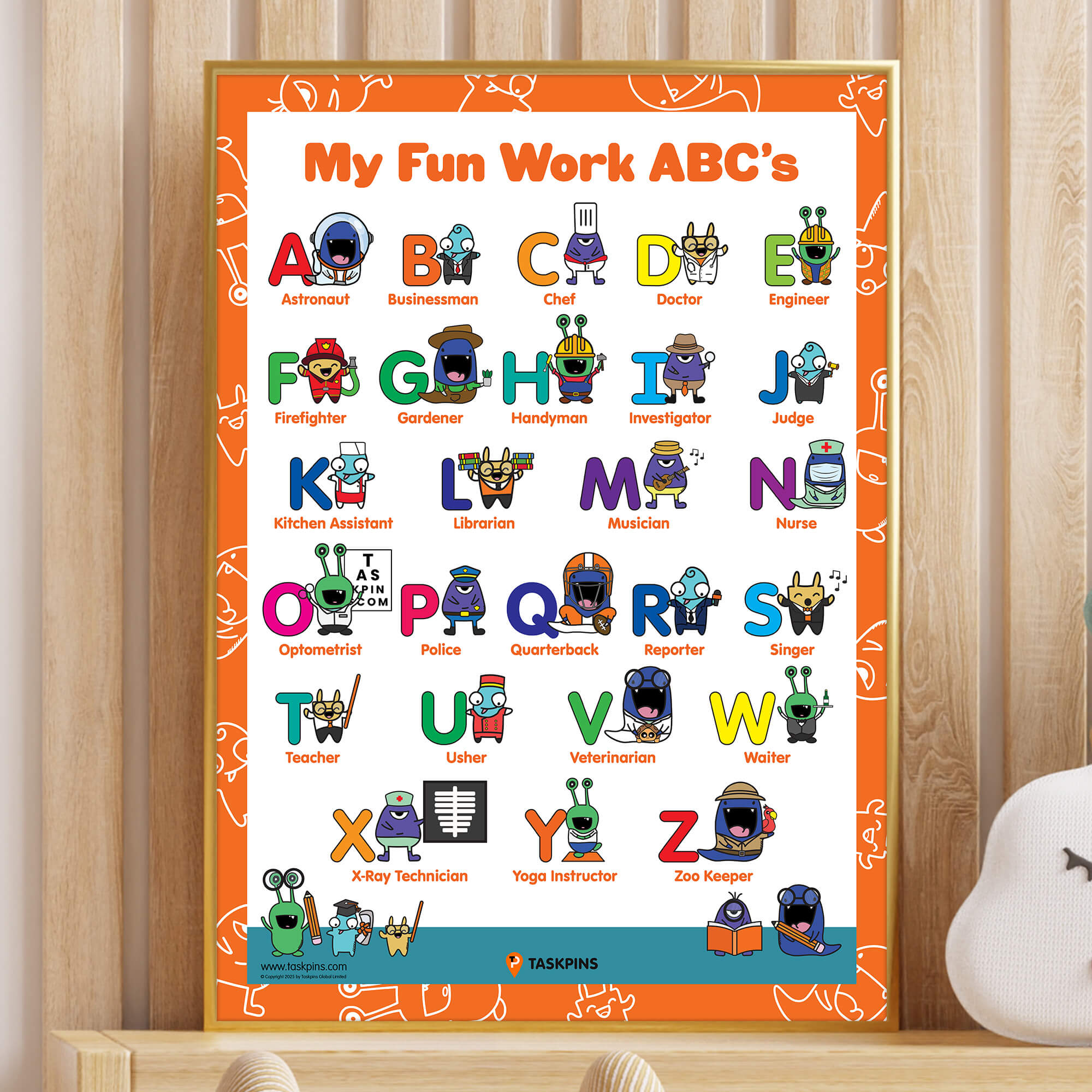 Jobs In Alphabetical Order chart