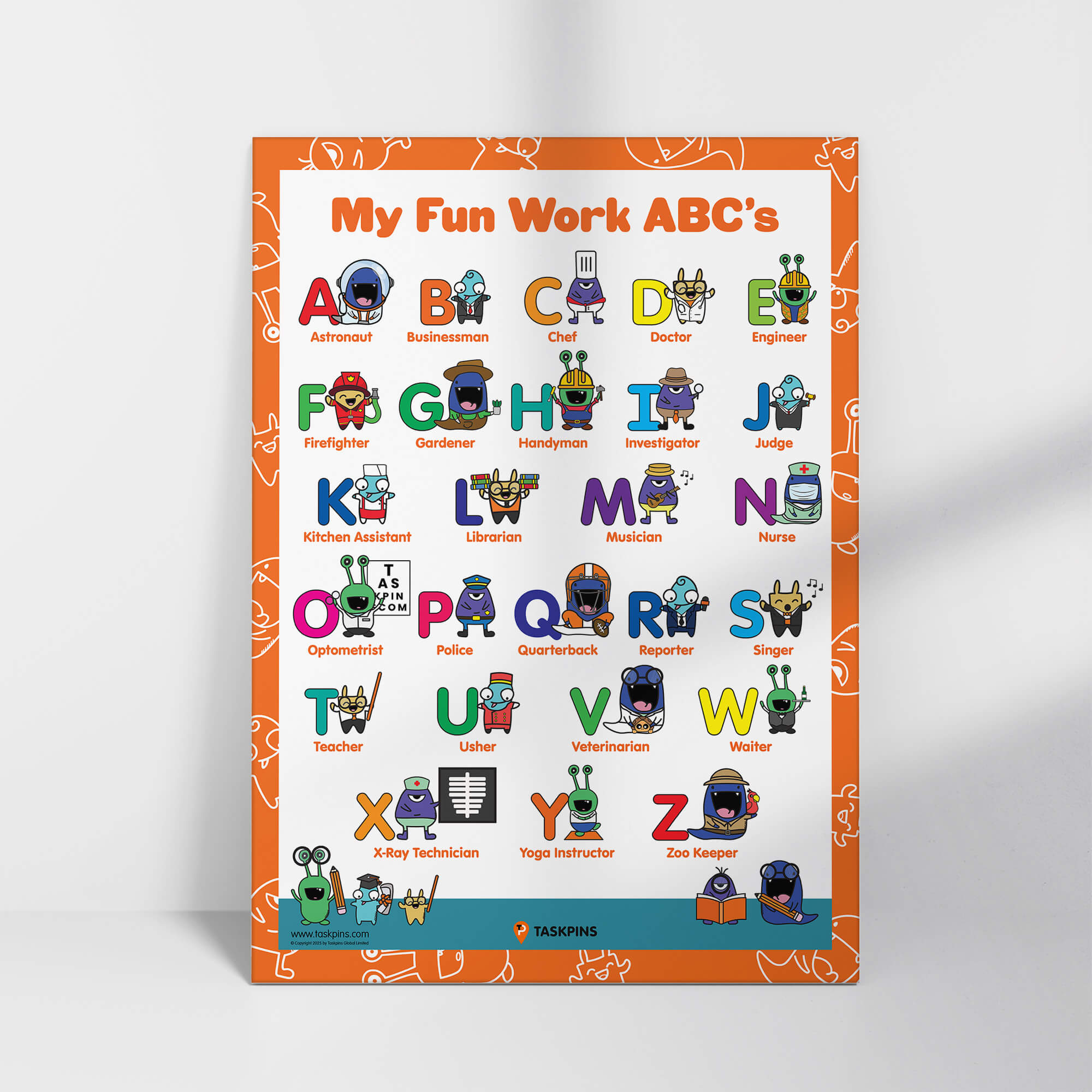 Kids Jobs In Alphabetical Order poster