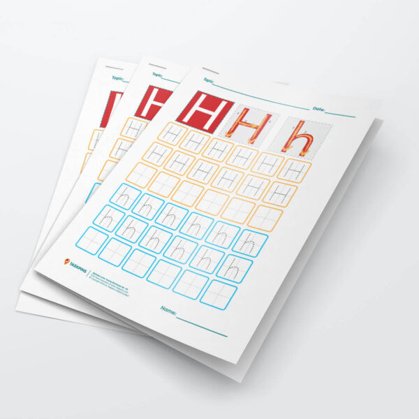 Letter H Tracing Worksheet printable
