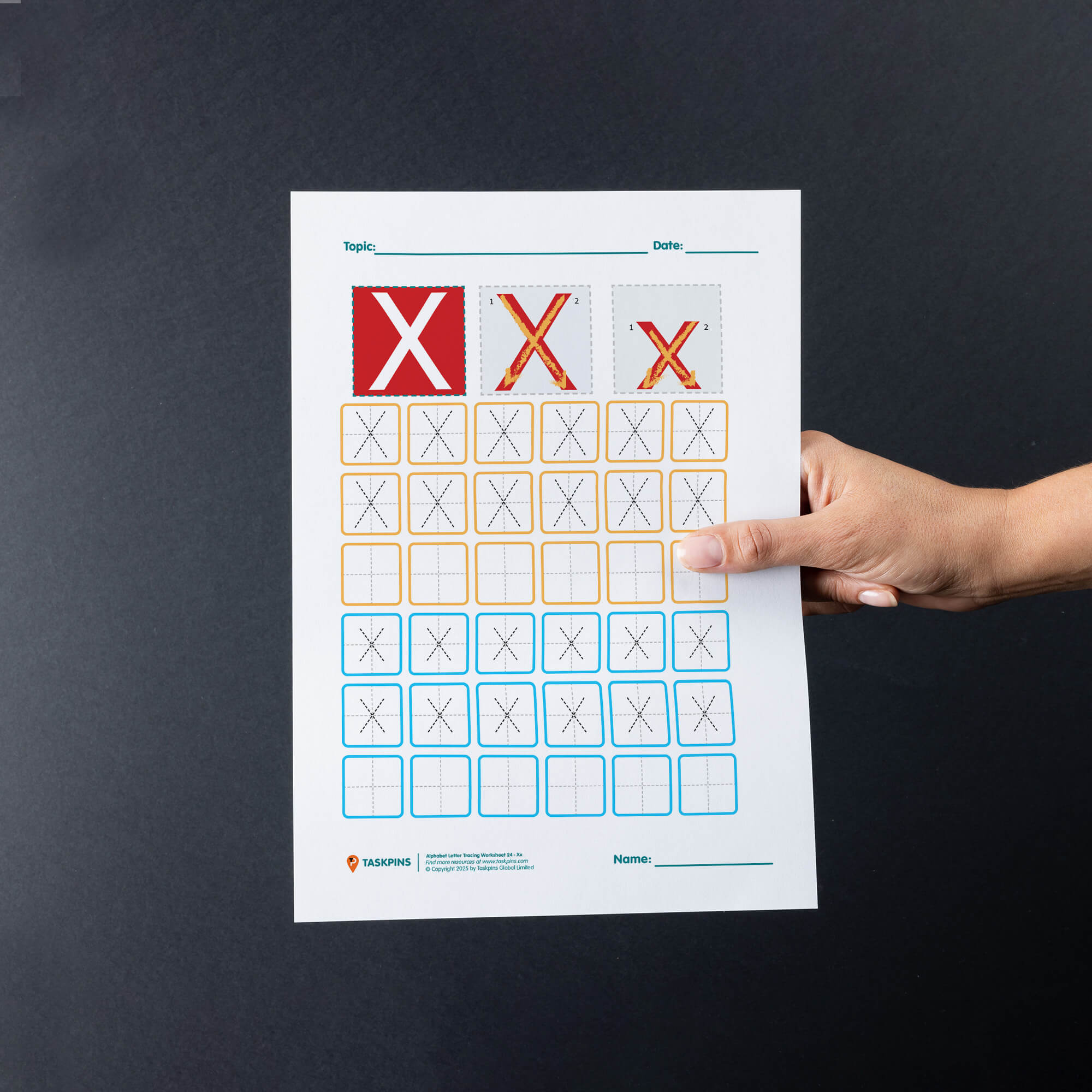 Tracing Letter X printable