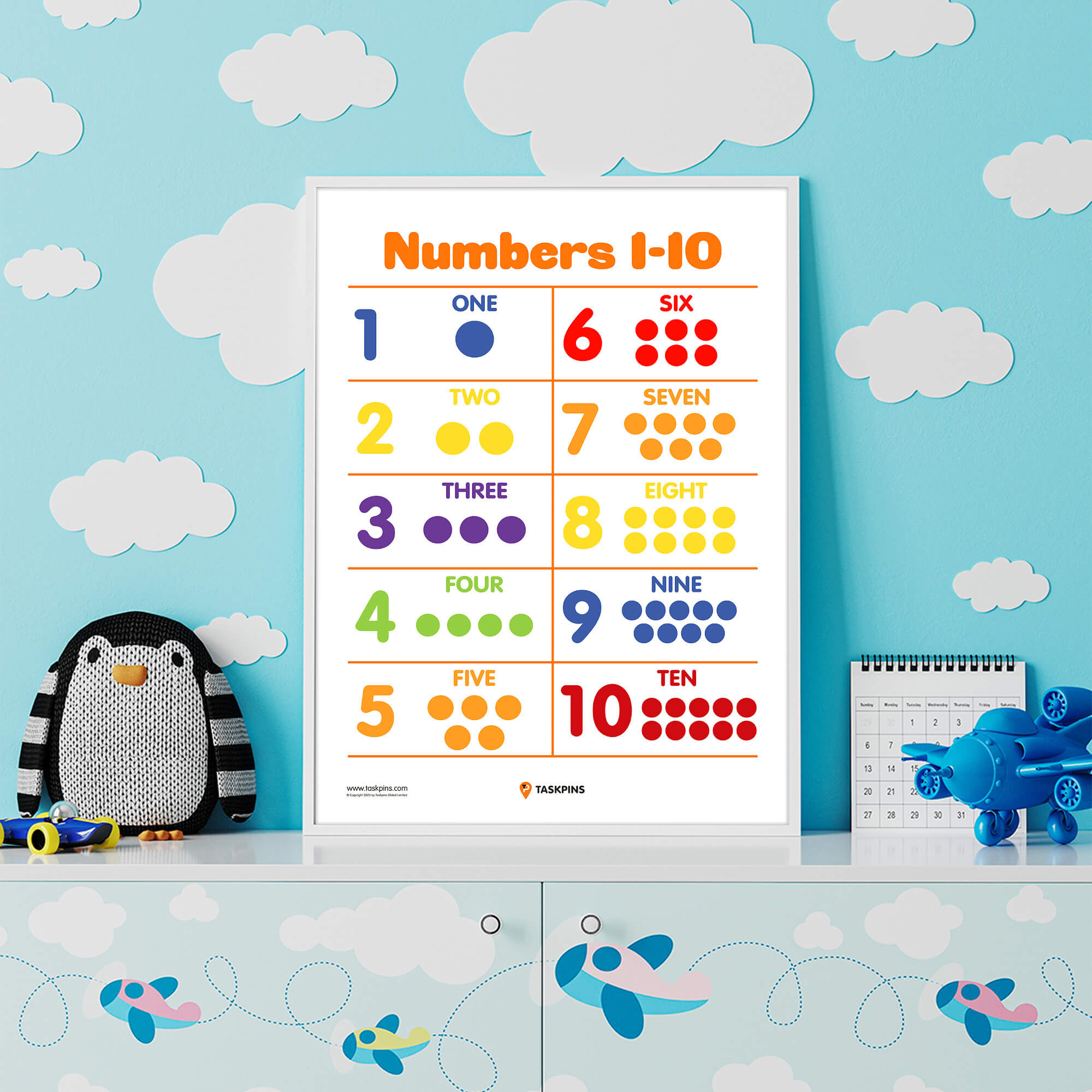 Numbers With Dots For Counting Free Printable handout
