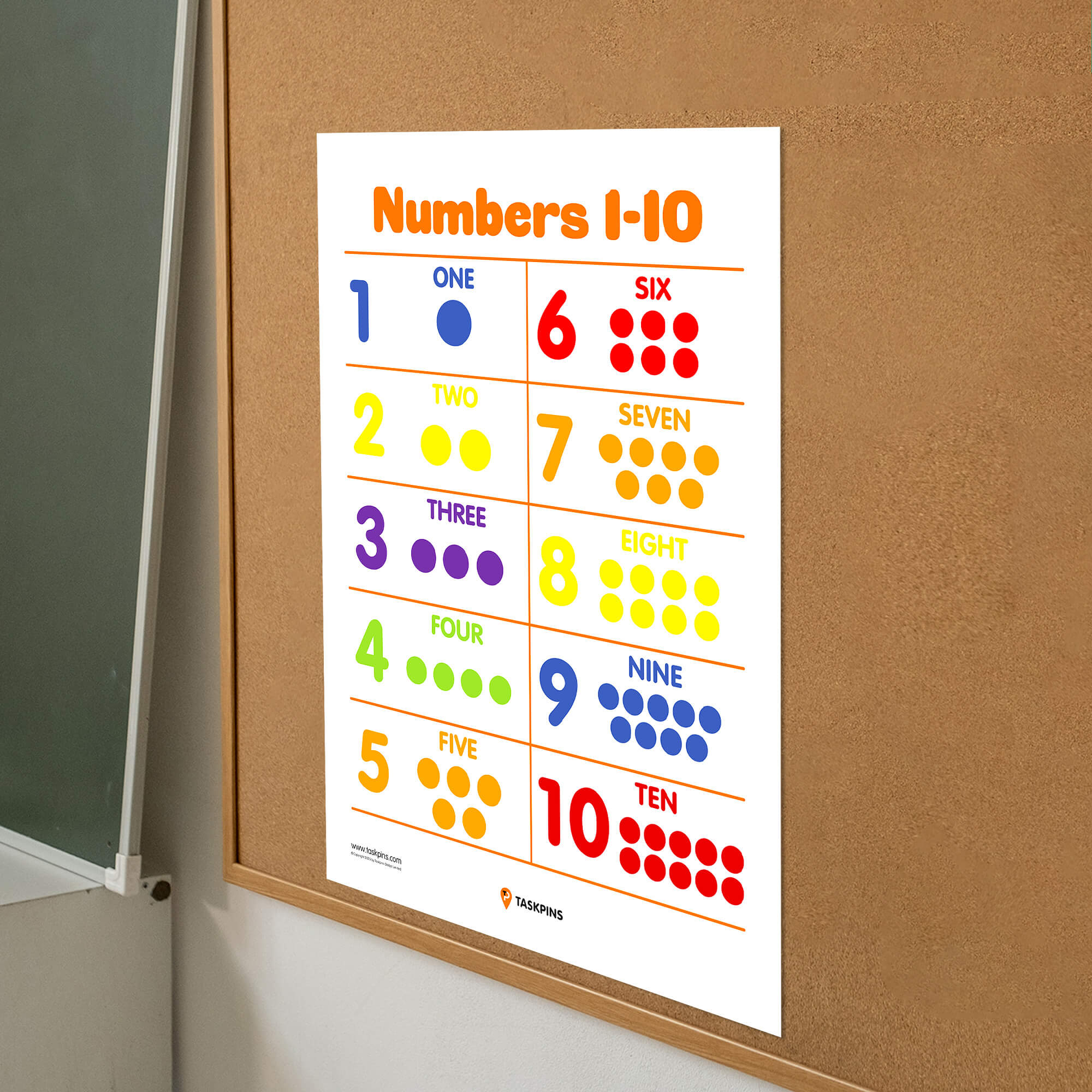 Dots For Counting Numbers Free Printable chart