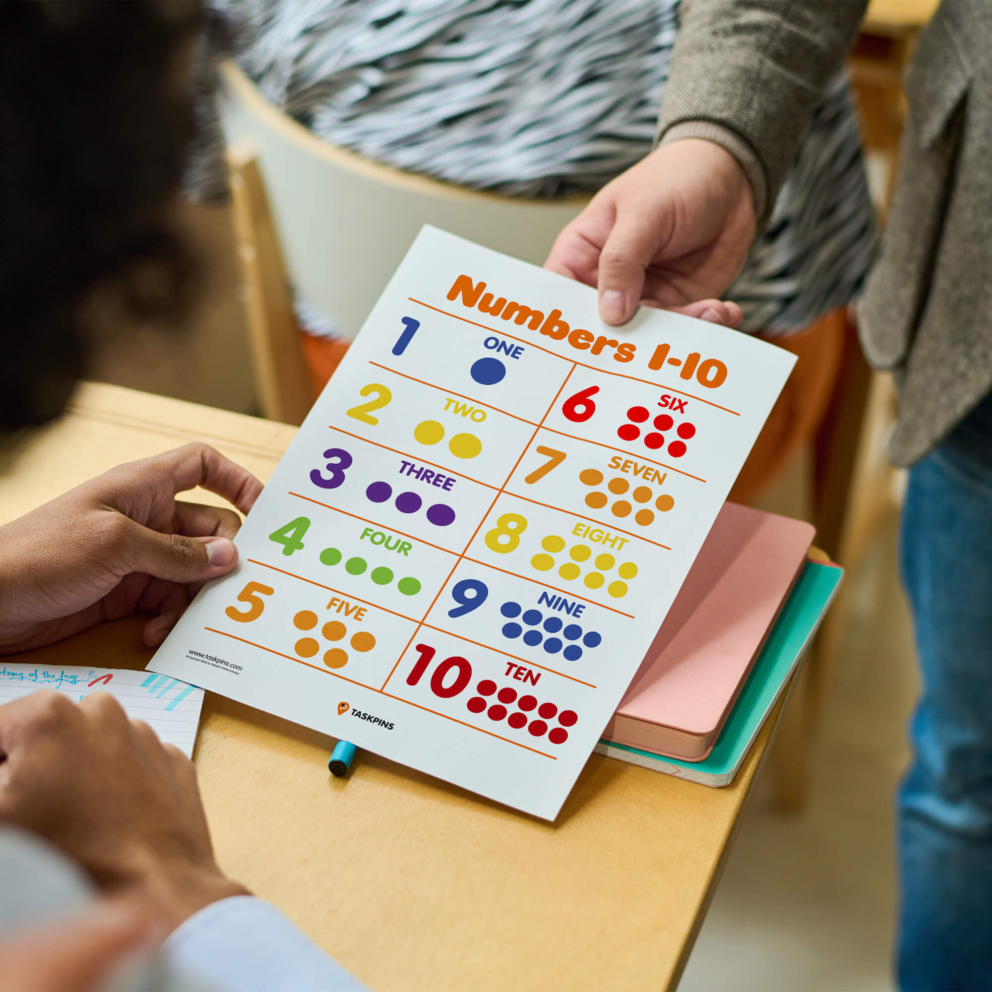 Dots For Counting Numbers Free Printable display